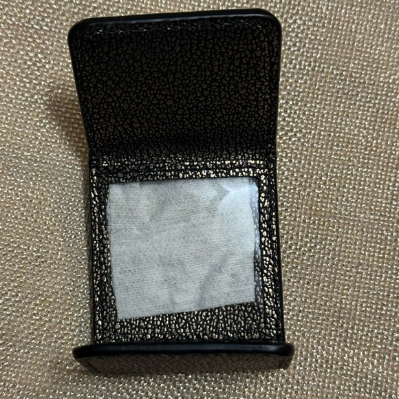 NWOT-COACH Gold and Black Leather Horse Carriage Photo Frame Bag Charm, Keychain - Picture 10 of 12